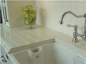 Bianco Carrara Kitchen Top, Bianco Carrara White Marble Kitchen Top