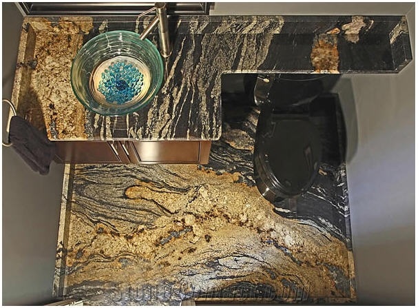Magma Gold Granite Bathroom Top