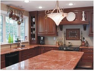 Rojo Alicante Countertop, Rojo Alicante Red Marble Countertop
