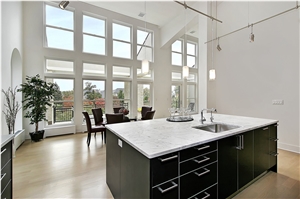 Bianco Carrara Marble Island Benchtop, Bianco Carrara White Marble Kitchen Countertops Bianco Carrara Marble Island Benchtop, Bianco Carrara White Marble Kitchen Countertops