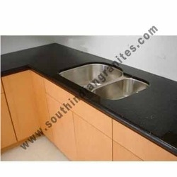 Kitchen Counter Tops Of Black Galaxy Granite