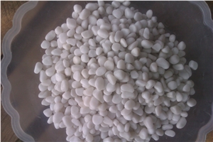 Decorative Pebbles, White Marble Pebbles
