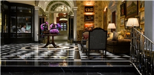 Nero Marquina Stairs, Nero Marquina Black Marble Stairs