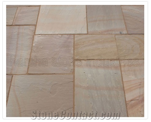 Buff Brown Sandstone Natural Handcut Pattern