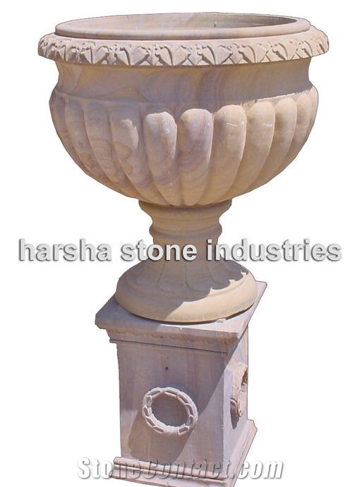 Rainbow Sandstone Flowerpot