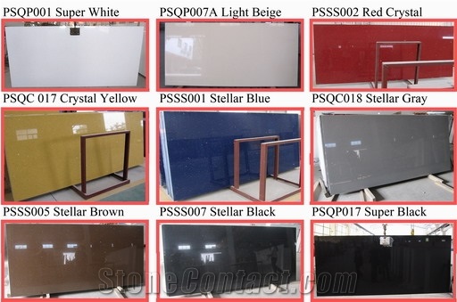 Many Colors Quartz Stone Slab