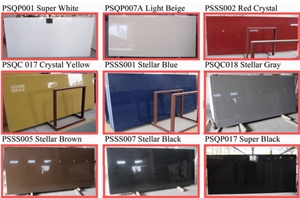 Many Colors Quartz Stone Slab