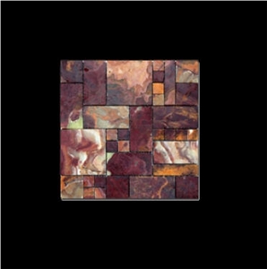 Multicolor Red Onyx Mosaic