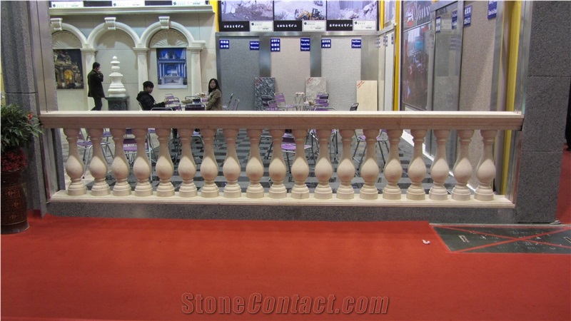 Balustrade Railings, Hy Beige Marble Balustrade