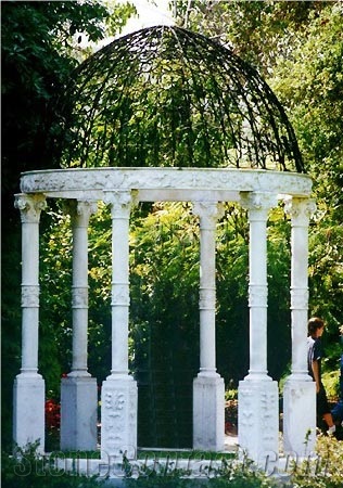 Garden Gazebo Marble Gazebo, Beijing White Marble Garden Gazebo