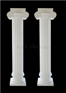 Blanco Goya White Marble Column