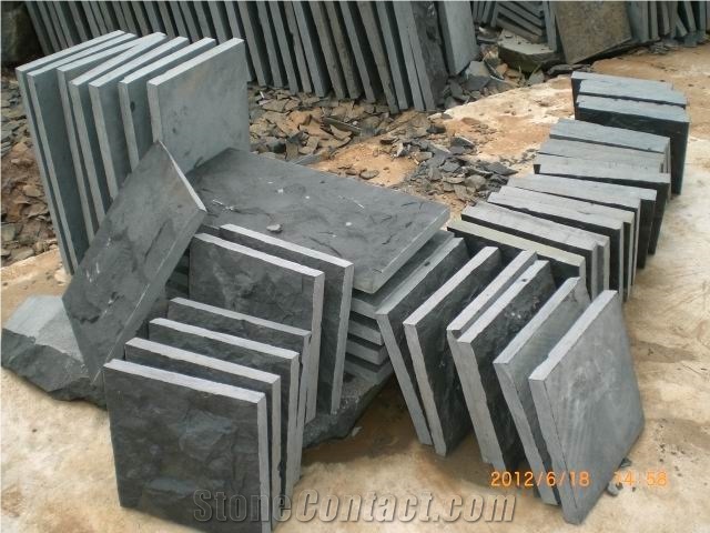 Split Face Black Basalt