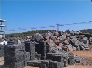 Split Face Black Basalt