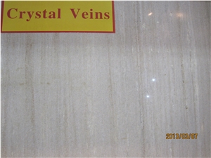 Crystal Vein, China White Marble Slabs & Tiles