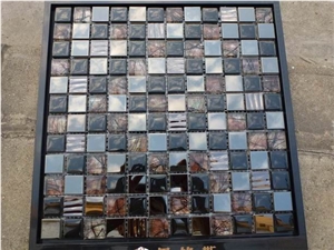 Glass with Metal Mosaic Tile Glass with Metal Mosaic Tile