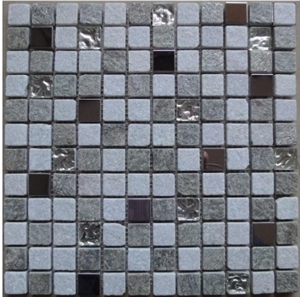 Mosaic,stone Mix Metal Mosaic Tiles