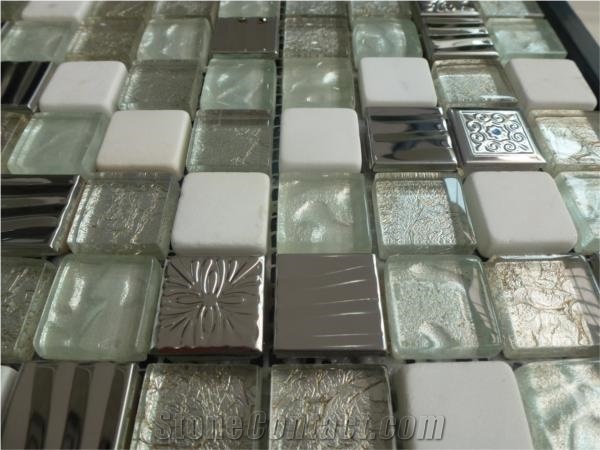 Stone, Metal Mosaic Tiles