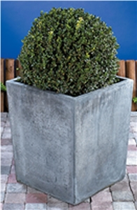 Blue Limestone Flower Pot