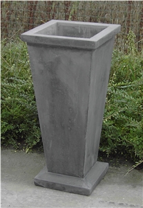 Blue Limestone Flower Pot