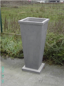 Blue Limestone Flower Pot