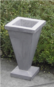 Blue Limestone Flower Pot