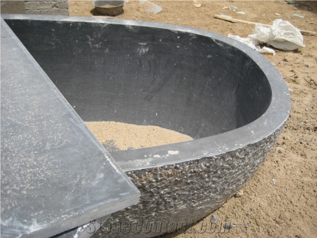 Blue Limestone Flower Pots