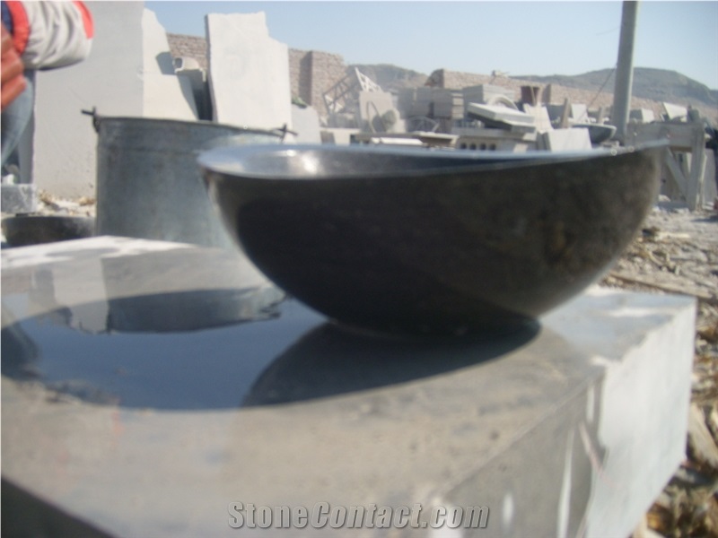 Blue stone Honed Washing Basins, shandong blue stone Basins