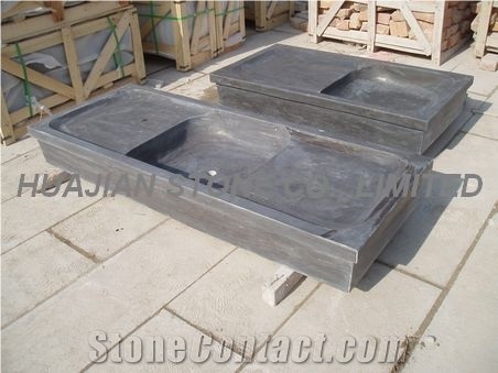 Blue Limestone Tombstone