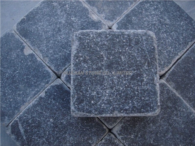 Blue Limestone Tumbled Pavers