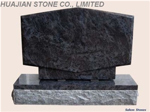 Diamond Style Monument, Upright Monument, Dark Grey Granite Upright Monuments