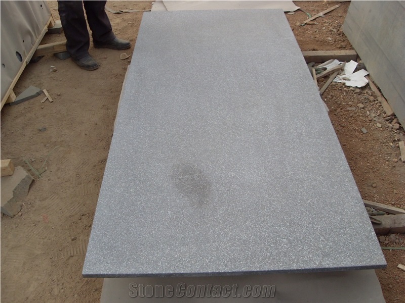 Flamed Bingzhou Black Slabs, G332 Slabs, G332 Black Granite Tiles