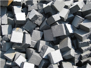 G308 Cobble Stone, Laiwu Black Cobble Stone, G308 Black Granite Cobble Stone
