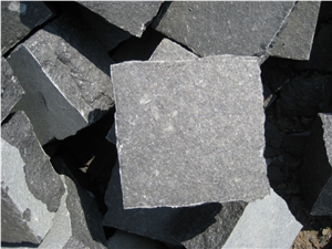 G308 Cobble Stone, Laiwu Black Cobble Stone, G308 Black Granite Cobble Stone