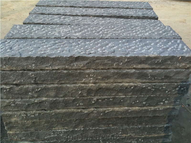 Laiwu Black, G308 Granite, Shandong Black, G308 Black Granite Cobble, Pavers