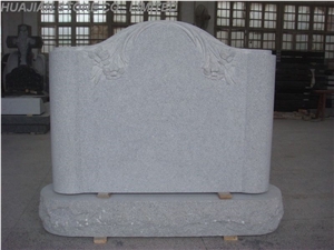 Upright Headstone, Grey Granite Headstone