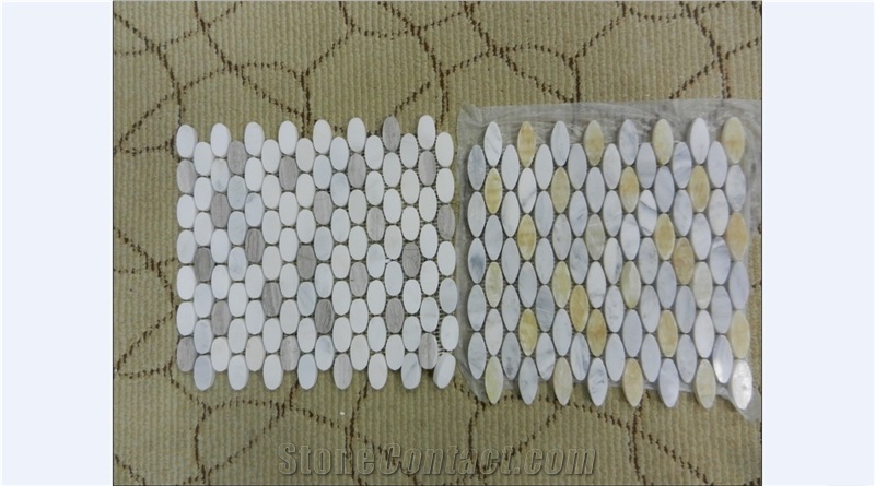 Travetine Mosaic, Travetine Beige Travertine Mosaic