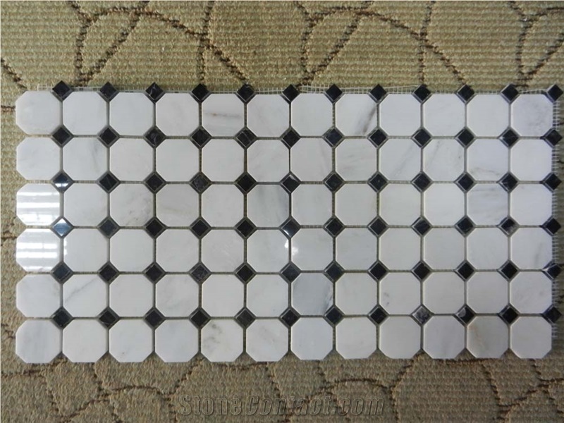 Carrara White Marble Mosaic