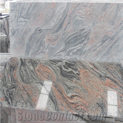 China Multicolor Red Granite Slabs