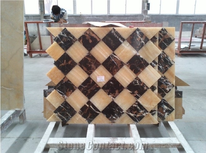 Mosaic Floor Design Waterjet Medallion