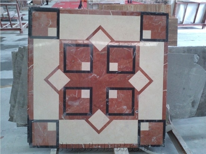 Mosaic Floor Design Waterjet Medallion