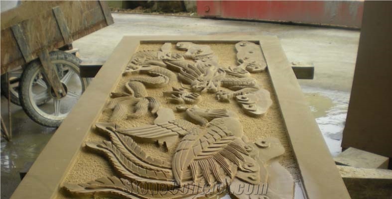 Yellow Sandstone Embossment