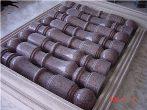 Red Granite Balustrade