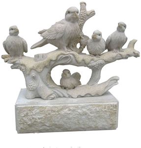Granite Animal Sculpture Stone, Grey Granite Animal Sculpture