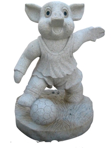 Granite Animal Sculpture Stone, Grey Granite Animal Sculpture