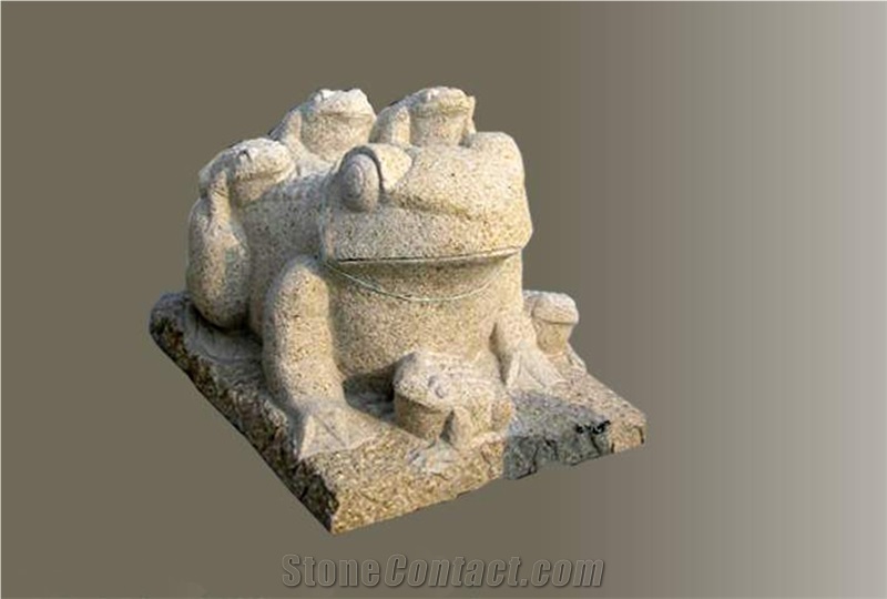 Granite Animal Sculpture Stone, Grey Granite Animal Sculpture