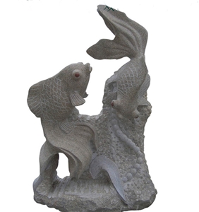 Granite Animal Sculpture Stone, Grey Granite Animal Sculpture