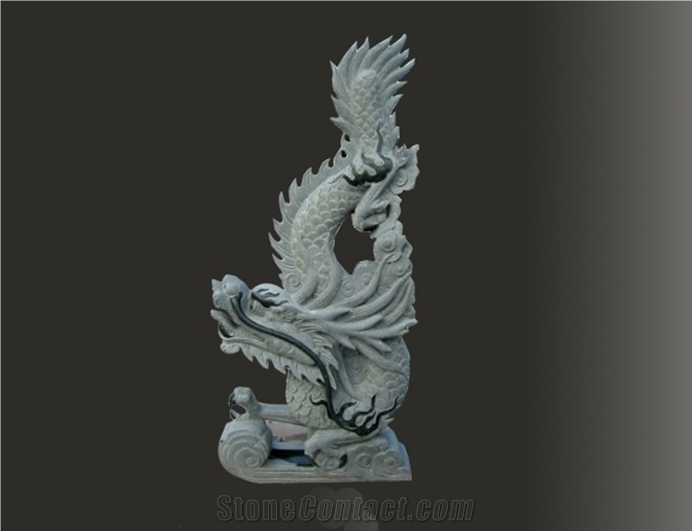 Granite Animal Sculpture Stone, Grey Granite Animal Sculpture
