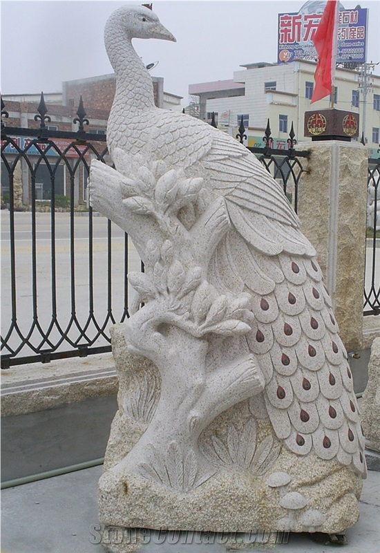 Granite Animal Sculpture Stone, Grey Granite Animal Sculpture