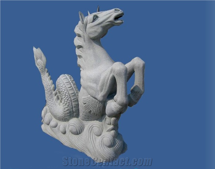 Granite Animal Sculpture Stone, Grey Granite Animal Sculpture