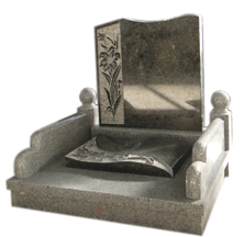 Grey Granite Korean Style Tombstone